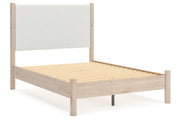 Cadmori Two-tone Full Upholstered Panel Bed from Ashley - DMV Furniture