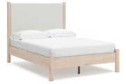 Cadmori Two-tone Full Upholstered Panel Bed from Ashley - DMV Furniture