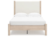 Cadmori Two-tone Full Upholstered Panel Bed from Ashley - DMV Furniture
