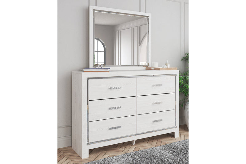 Altyra White Dresser and Mirror -  Ashley - DMV Furniture