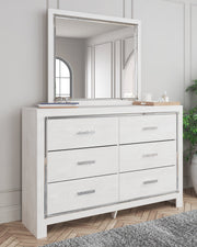 Altyra White Twin Panel Bed, Dresser, Mirror and Nightstand from Ashley - DMV Furniture