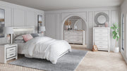 Altyra White LED Upholstered Panel Bedroom Set from Ashley - DMV Furniture