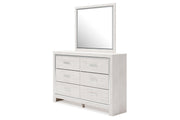 Altyra White Dresser and Mirror -  Ashley - DMV Furniture