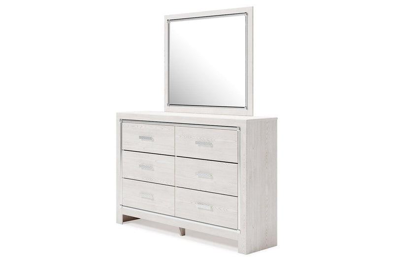 Altyra White Dresser and Mirror -  Ashley - DMV Furniture