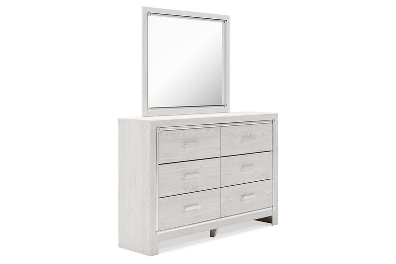 Altyra White Dresser and Mirror -  Ashley - DMV Furniture