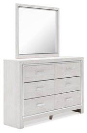Altyra White Twin Panel Bed, Dresser, Mirror and Nightstand from Ashley - DMV Furniture
