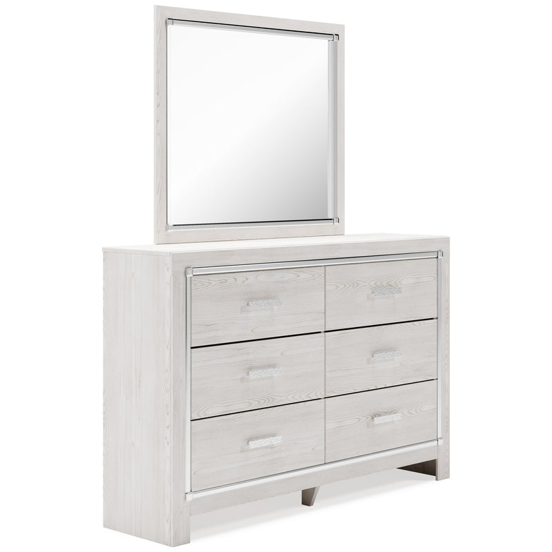 Altyra White LED Upholstered Panel Bedroom Set from Ashley - DMV Furniture