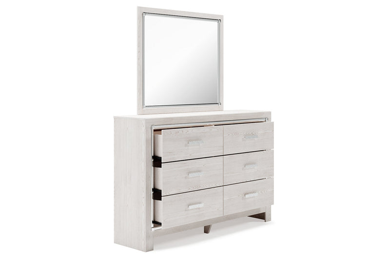 Altyra White Dresser and Mirror -  Ashley - DMV Furniture