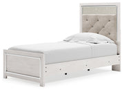 Altyra White Twin Panel Bed, Dresser, Mirror and Nightstand from Ashley - DMV Furniture