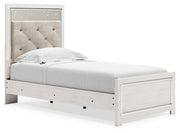 Altyra White Twin Panel Bed, Dresser, Mirror and Nightstand from Ashley - DMV Furniture