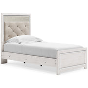 Altyra White LED Upholstered Panel Youth Bedroom Set from Ashley - DMV Furniture