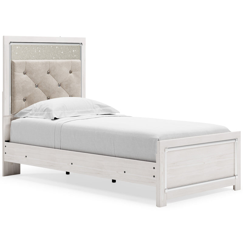 Altyra White LED Upholstered Panel Youth Bedroom Set from Ashley - DMV Furniture