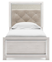 Altyra White Twin Panel Bed, Dresser and Mirror from Ashley - DMV Furniture