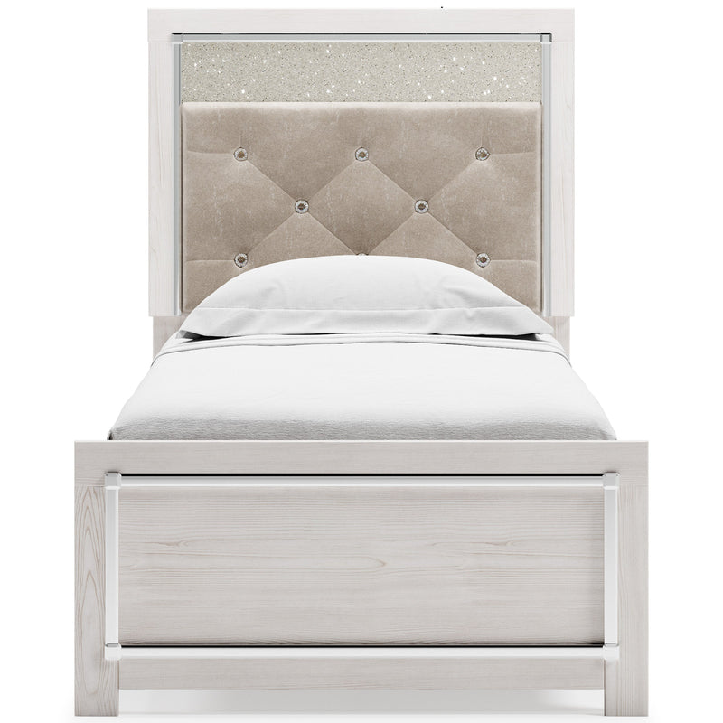 Altyra White LED Upholstered Panel Youth Bedroom Set from Ashley - DMV Furniture