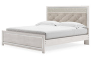 Altyra White King Platform Bed from Ashley - DMV Furniture
