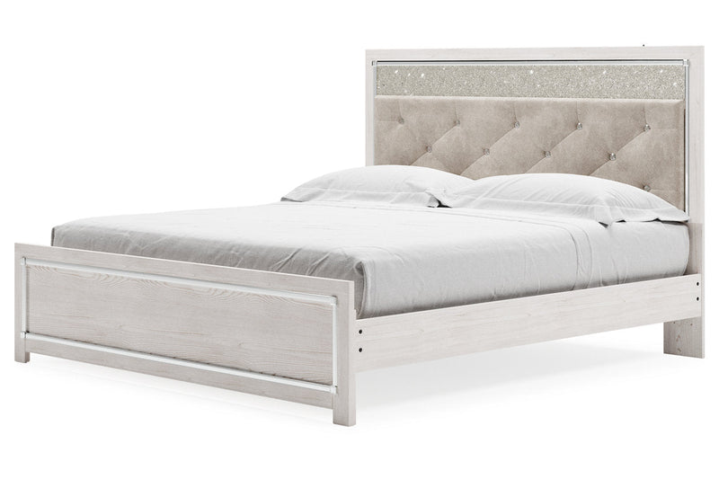Altyra White King Platform Bed from Ashley - DMV Furniture