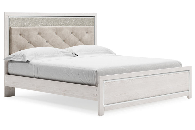 Altyra White King Platform Bed from Ashley - DMV Furniture