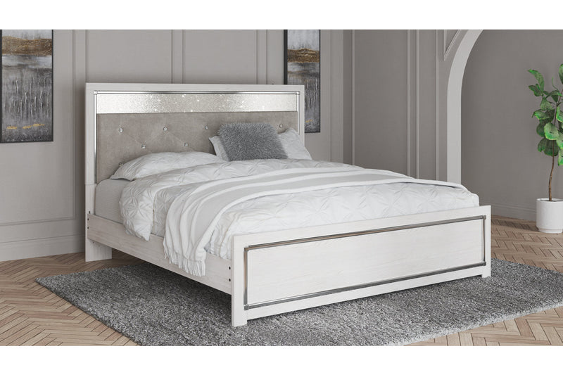 Altyra White King Platform Bed from Ashley - DMV Furniture
