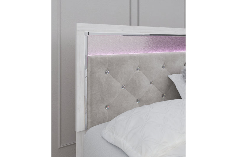 Altyra White King Platform Bed from Ashley - DMV Furniture