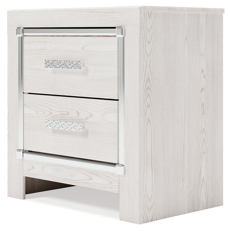 Altyra White Twin Panel Bed, Dresser, Mirror and Nightstand from Ashley - DMV Furniture