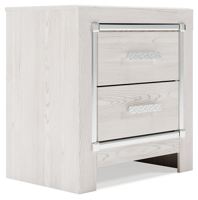 Altyra White Twin Panel Bed, Dresser, Mirror and Nightstand from Ashley - DMV Furniture