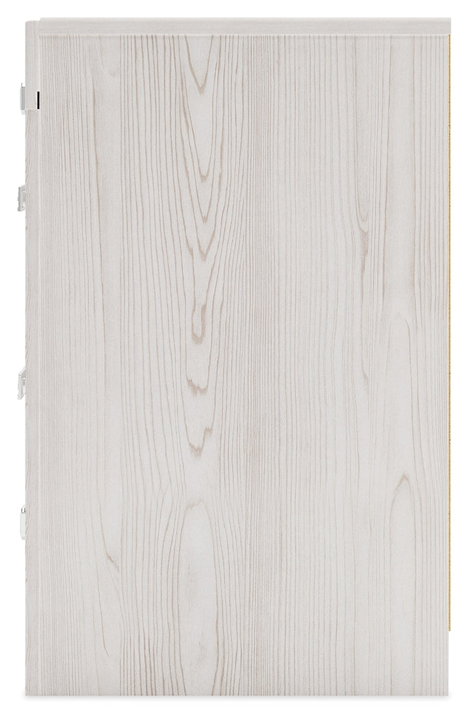Altyra White Twin Panel Bed, Dresser, Mirror and Nightstand from Ashley - DMV Furniture