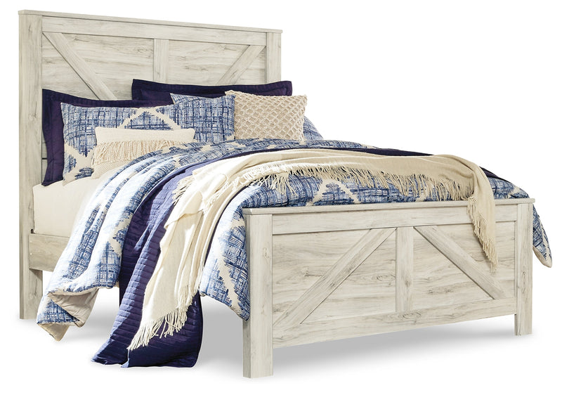 Bellaby Queen Crossbuck Panel Bed, Dresser and Mirror from Ashley - DMV Furniture