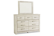 Bellaby Whitewash Dresser and Mirror -  Ashley - DMV Furniture