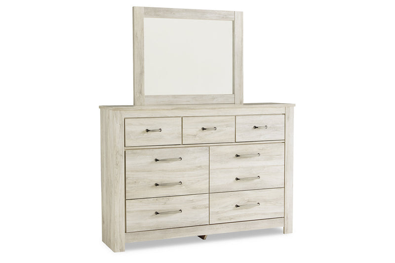 Bellaby Whitewash Dresser and Mirror -  Ashley - DMV Furniture