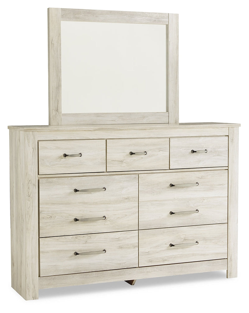 Bellaby Queen Crossbuck Panel Bed, Dresser and Mirror from Ashley - DMV Furniture