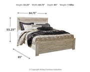 Bellaby Whitewash Queen Panel Bed, Dresser, Mirror, and Nightstand from Ashley - DMV Furniture