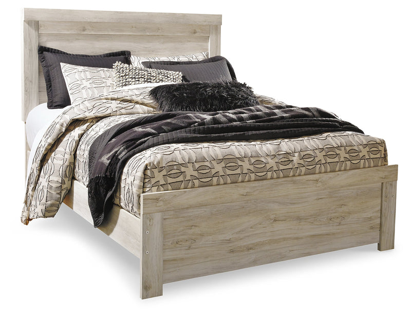 Bellaby Whitewash Queen Panel Bed, Dresser, Mirror, and Nightstand from Ashley - DMV Furniture