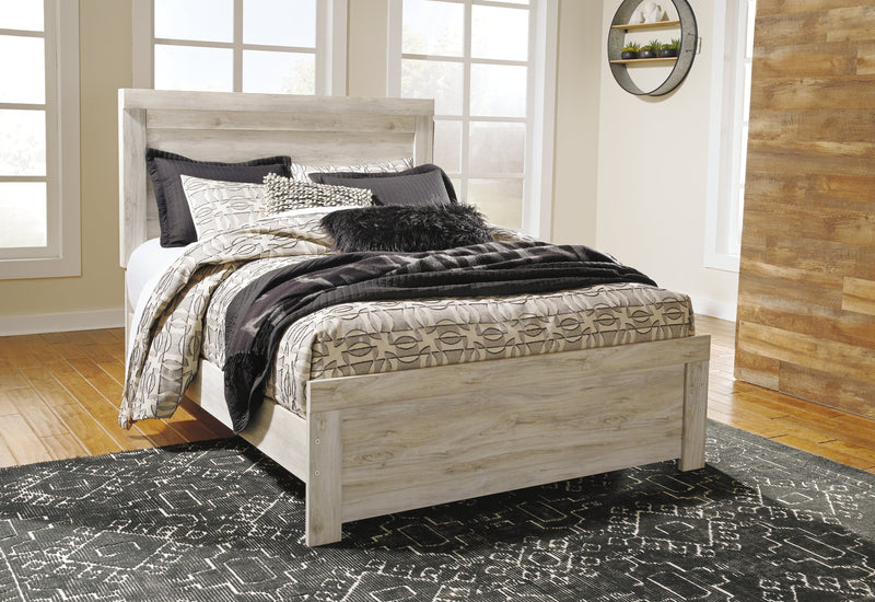 Bellaby Whitewash Queen Panel Bed, Dresser, Mirror, and Nightstand from Ashley - DMV Furniture
