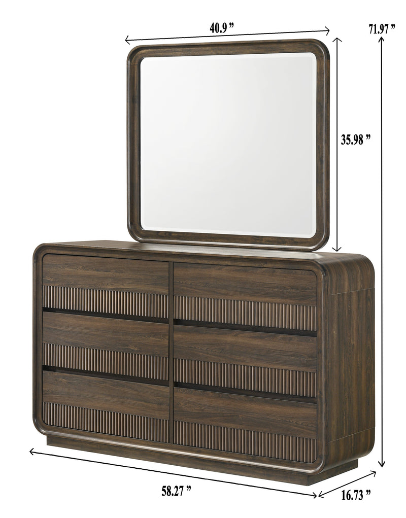 Kinkaid Warm Wood Dresser from Crown Mark - DMV Furniture