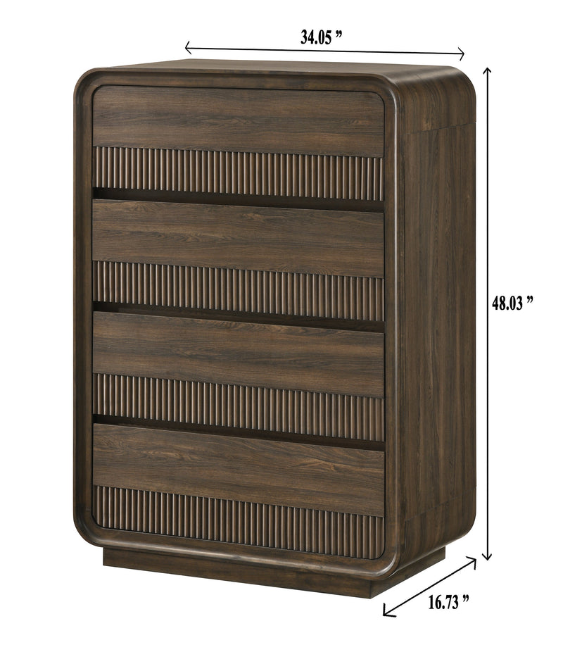 Kinkaid Warm Wood Chest from Crown Mark - DMV Furniture
