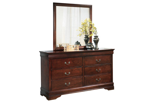Alisdair Reddish Brown Dresser and Mirror -  Ashley - DMV Furniture
