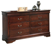 Alisdair Brown Queen Sleigh Bed, Dresser, Chest and Nightstand from Ashley - DMV Furniture