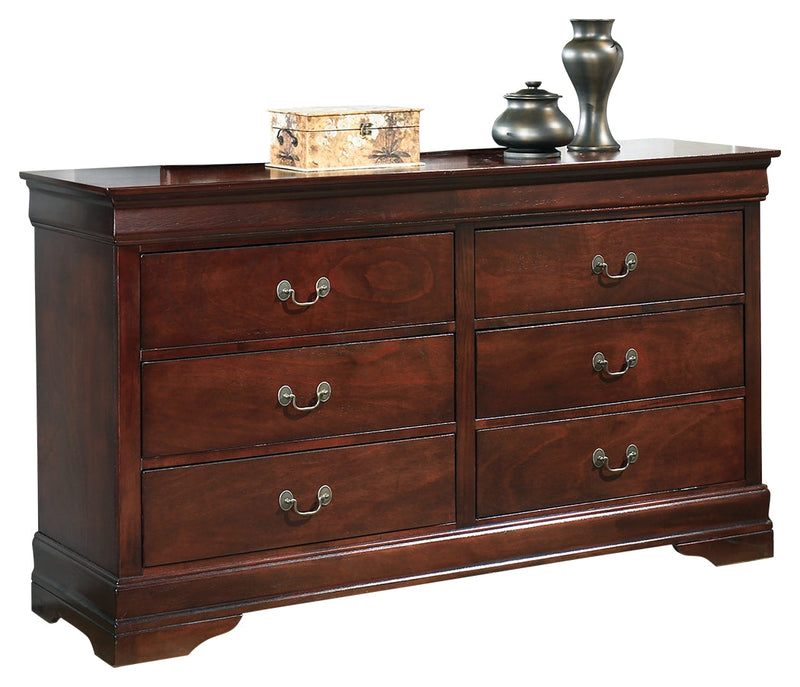 Alisdair Brown Queen Sleigh Bed, Dresser, Chest and Nightstand from Ashley - DMV Furniture