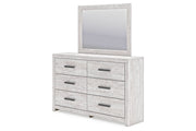 Cayboni Whitewash Dresser and Mirror -  Ashley - DMV Furniture