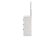 Cayboni Whitewash Dresser and Mirror -  Ashley - DMV Furniture