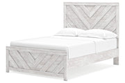 Cayboni Whitewash Full Panel Bed -  Ashley - DMV Furniture