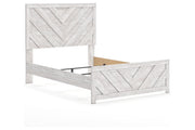 Cayboni Whitewash Full Panel Bed -  Ashley - DMV Furniture