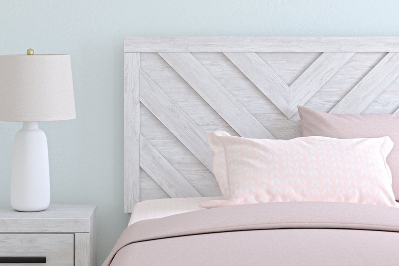 Cayboni Whitewash Full Panel Bed -  Ashley - DMV Furniture