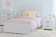 Cayboni Whitewash Full Panel Bed -  Ashley - DMV Furniture