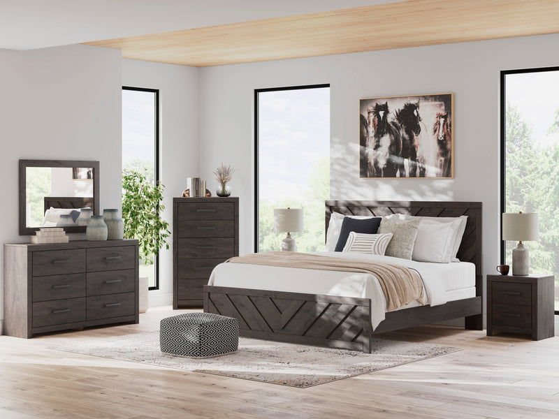 Prendonea Charcoal Panel Bedroom Set from Ashley - DMV Furniture