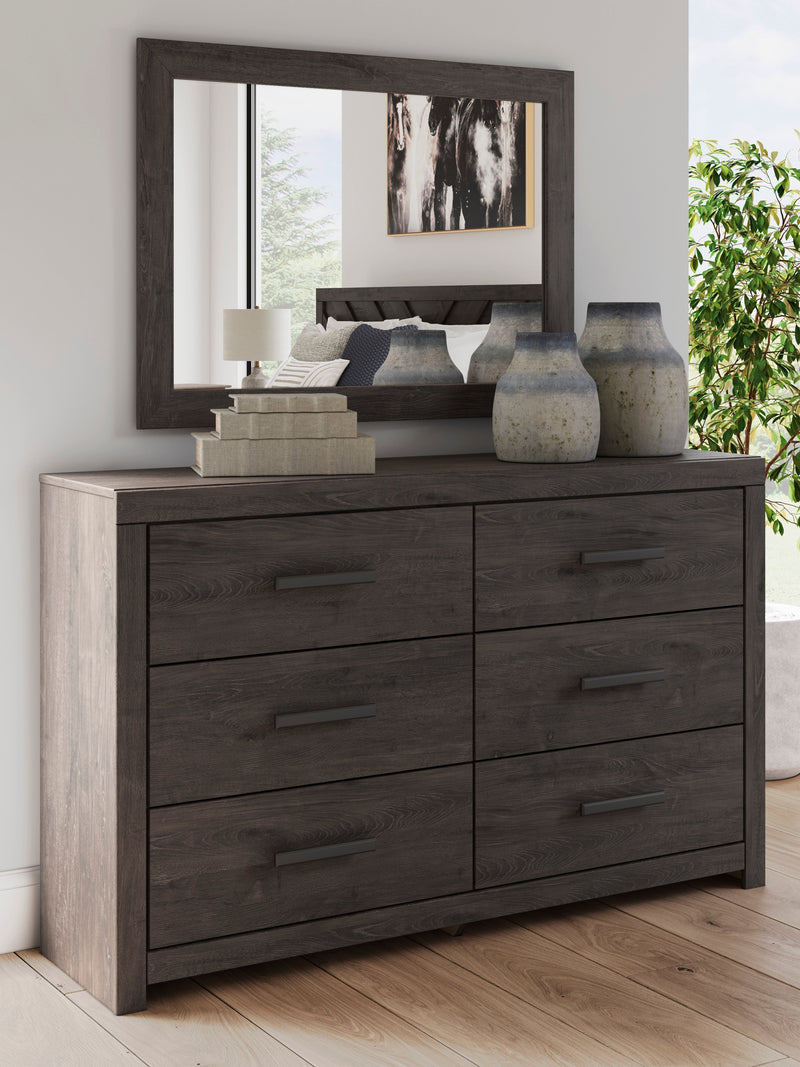 Prendonea Charcoal Bedroom Mirror (Mirror Only) from Ashley - DMV Furniture