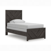 Prendonea Charcoal Twin Panel Bed from Ashley - DMV Furniture