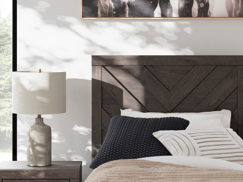 Prendonea Charcoal Twin Panel Bed from Ashley - DMV Furniture