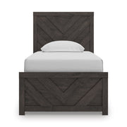 Prendonea Charcoal Twin Panel Bed from Ashley - DMV Furniture