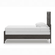 Prendonea Charcoal Twin Panel Bed from Ashley - DMV Furniture